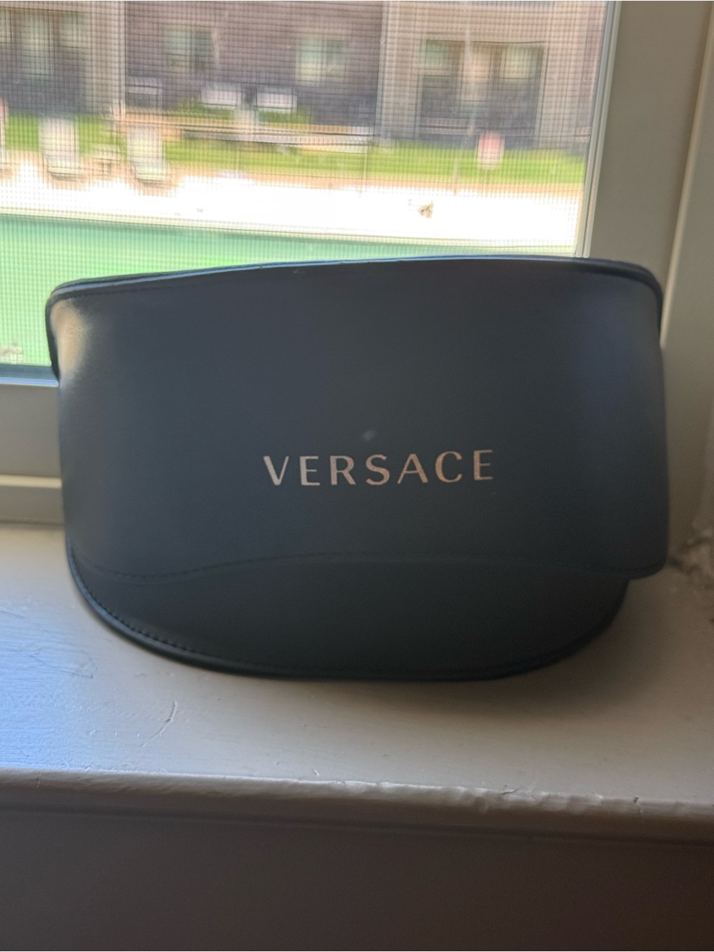 Versace White Shield Visor Sunglasses - Picture 5 of 7